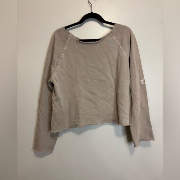 Joah Brown Taupe Long Sleeve Sweatshirt - Picture 1 of 4